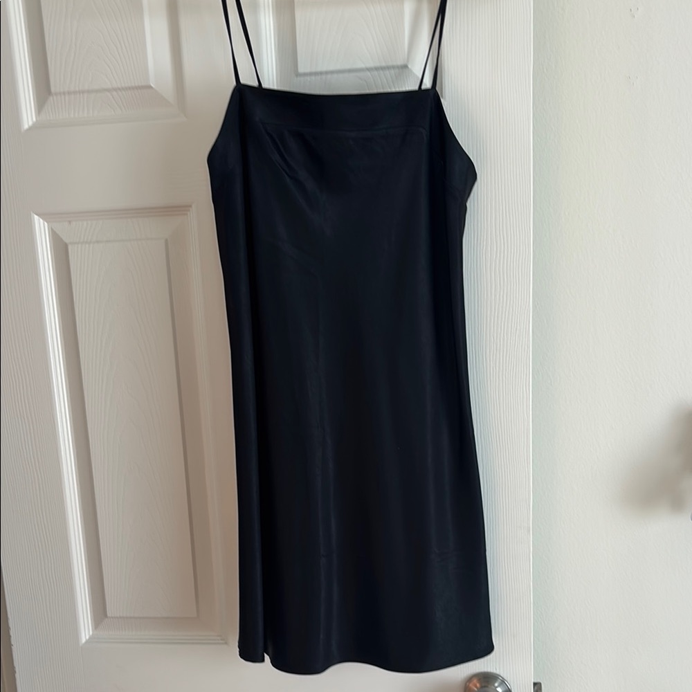 Abercrombie & Fitch Black Satin Dress